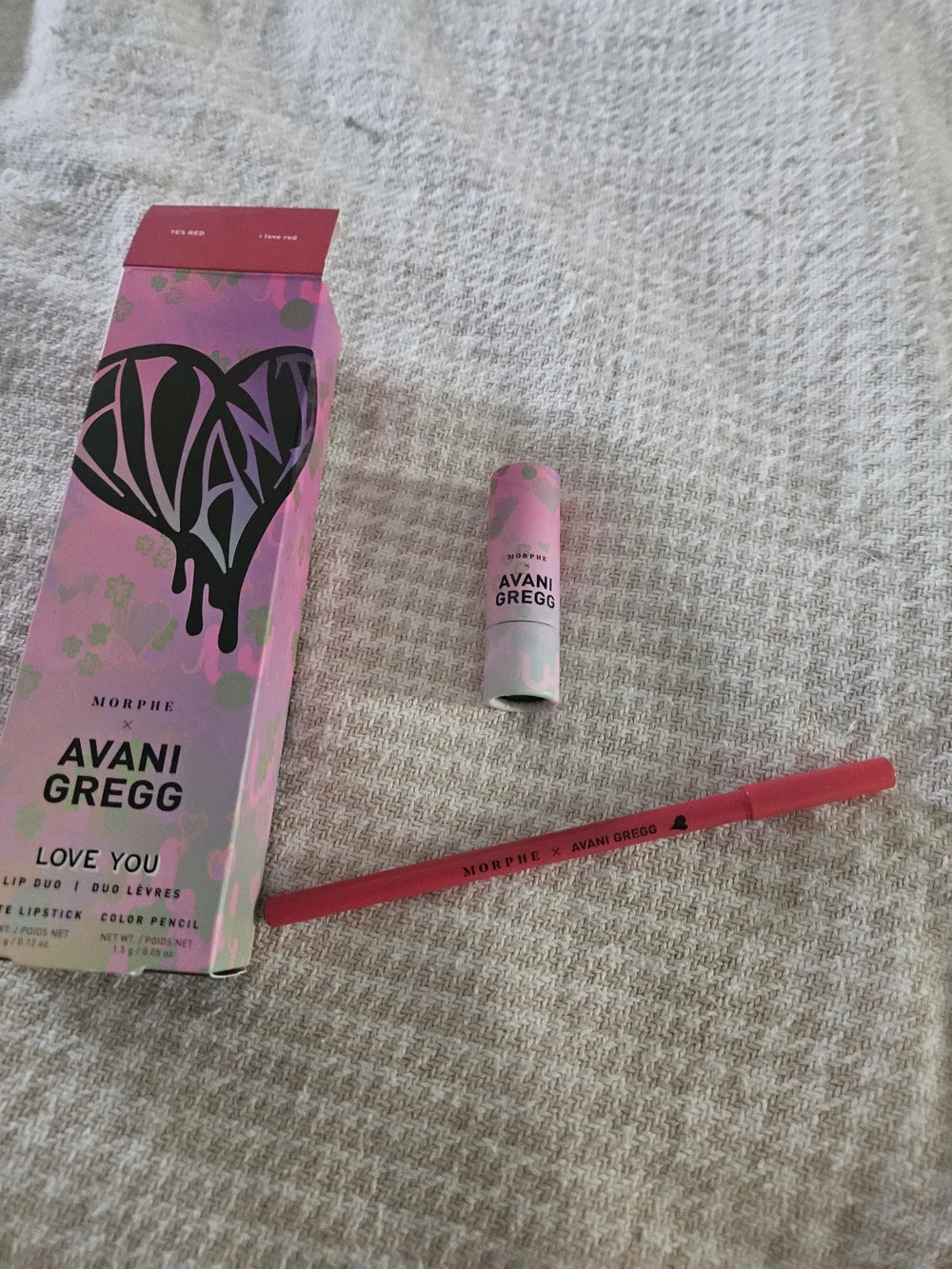 Morphe Avani Gregg Lip Duo Red Lipstick & Lip Liner Set, Never Used!!!!